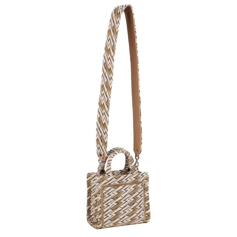 Mini Grazia PWR Jacquard Bag | Beige