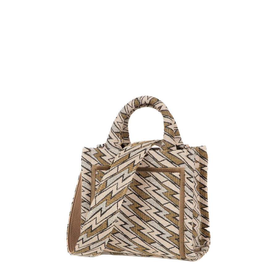 Mini Grazia PWR Jacquard Bag | Beige