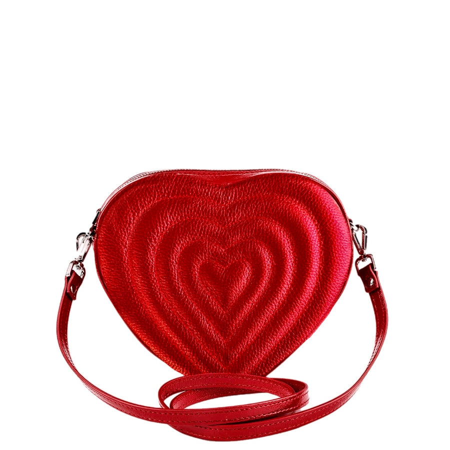 Bolso Olguita | Rojo Metalizado Cherry