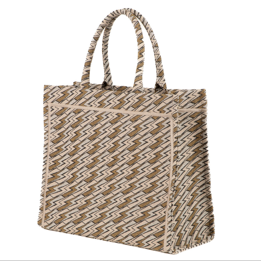 Grazia PWR Jacquard Bag | Beige