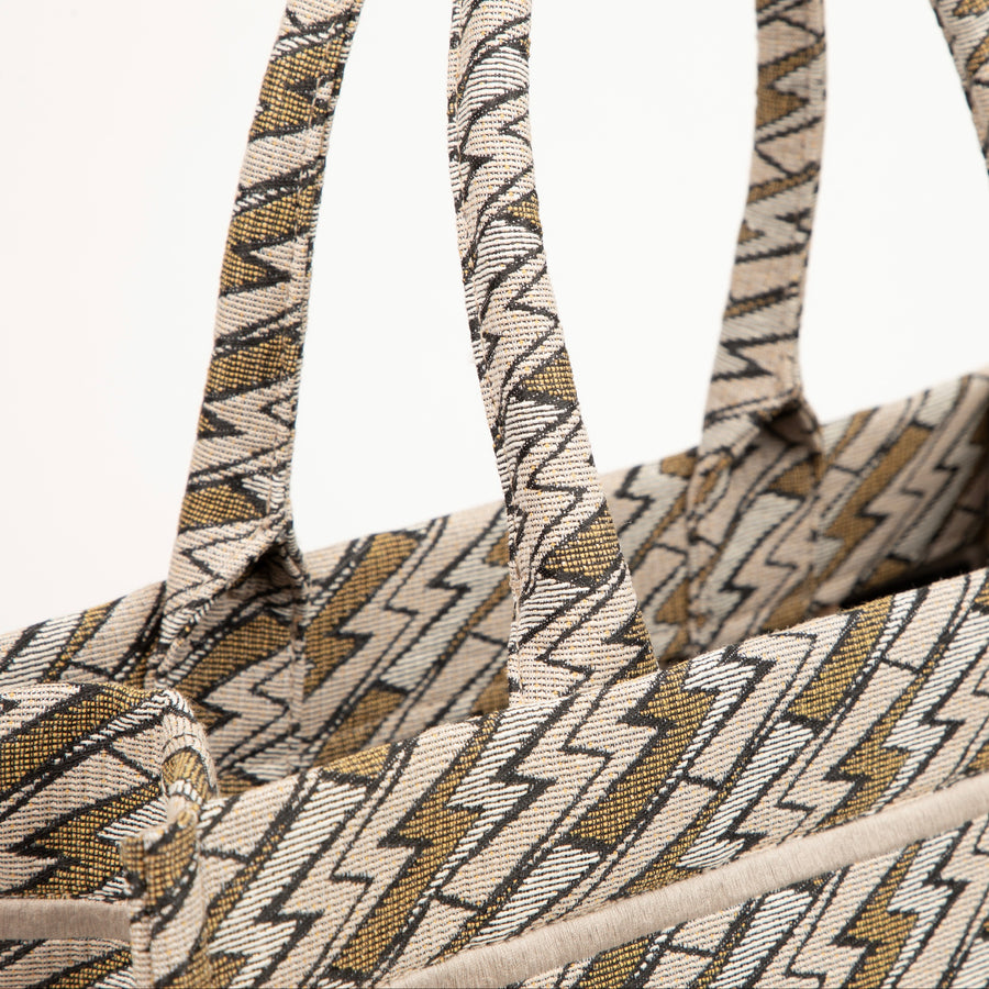 Grazia PWR Jacquard Bag | Beige