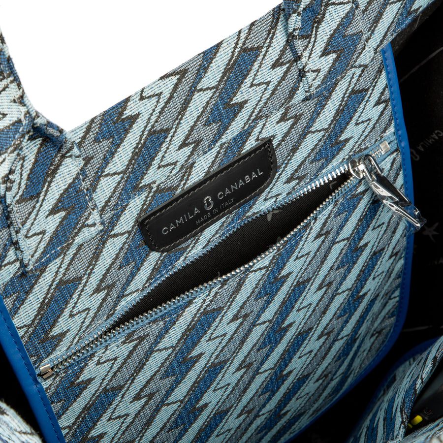 Grazia PWR Jacquard Bag | Azul