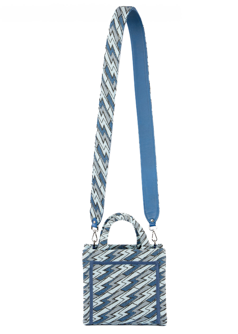 Mini Grazia PWR Jacquard Bag | Azul