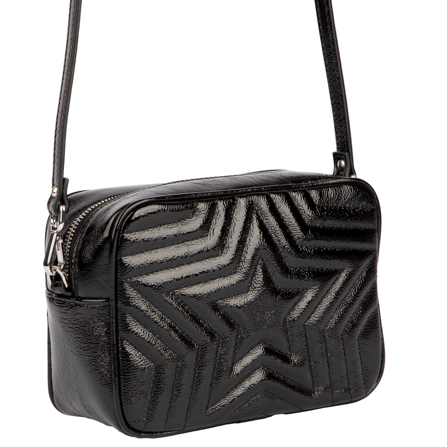 Bolso Camila Star | Negro brillante