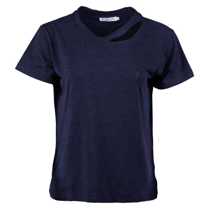 Camiseta Camila PWR | Cuello redondo Azul