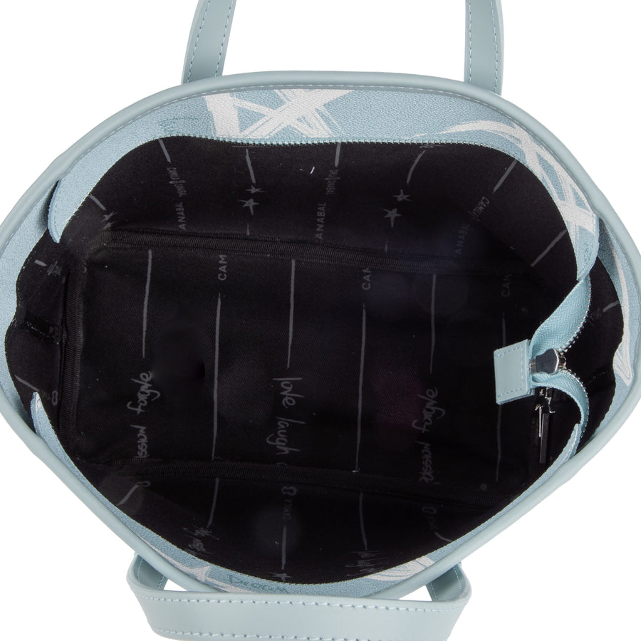 Bolso Mini Valentina | Light Blue Estrellas Blancas