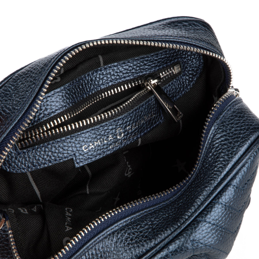 Bolso Camila Star | Azul Metalizado