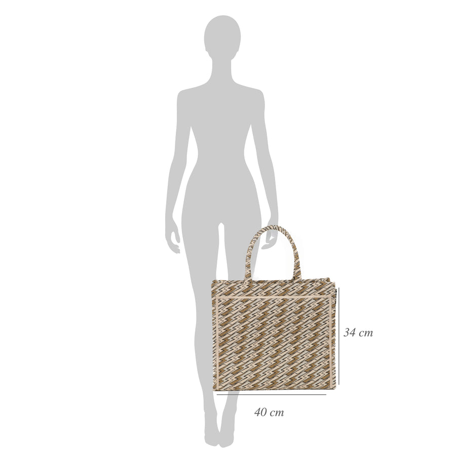 Grazia PWR Jacquard Bag | Beige