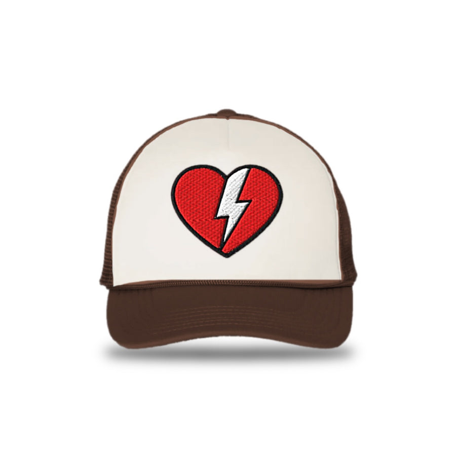 Gorra Trucker Corazón iluminado | Marrón