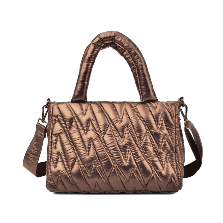 Medium Joaquina PWR Puffer Bag | Marrón Metalizado