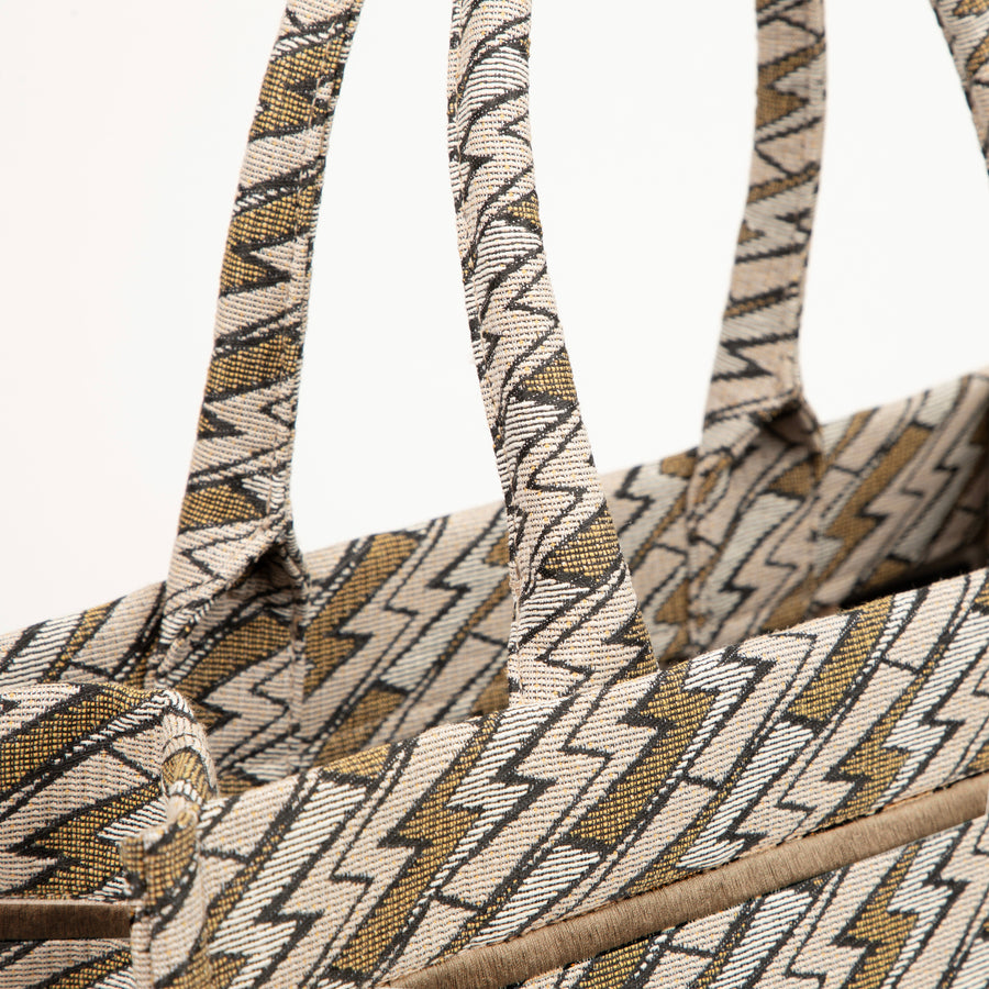 Grazia PWR Jacquard Bag | Beige