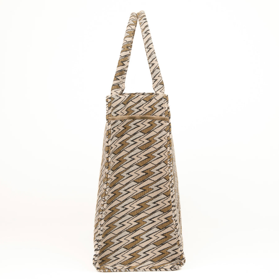 Grazia PWR Jacquard Bag | Beige