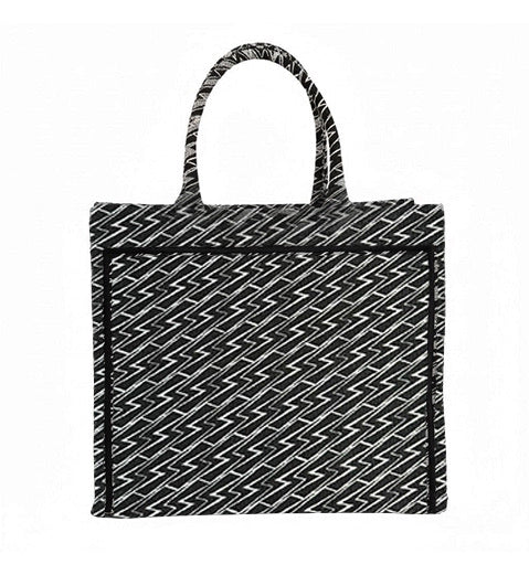 Grazia PWR Jacquard Bag | Blanco y Negro