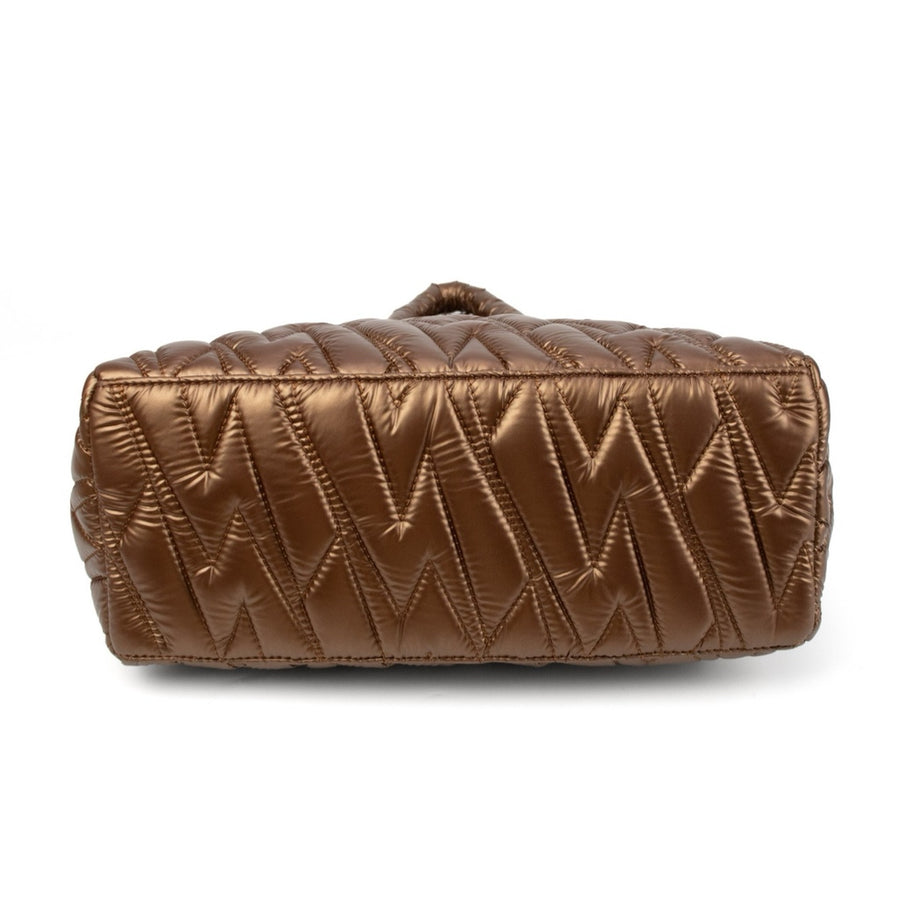 Joaquina PWR Puffer Bag | Marrón Metalizado