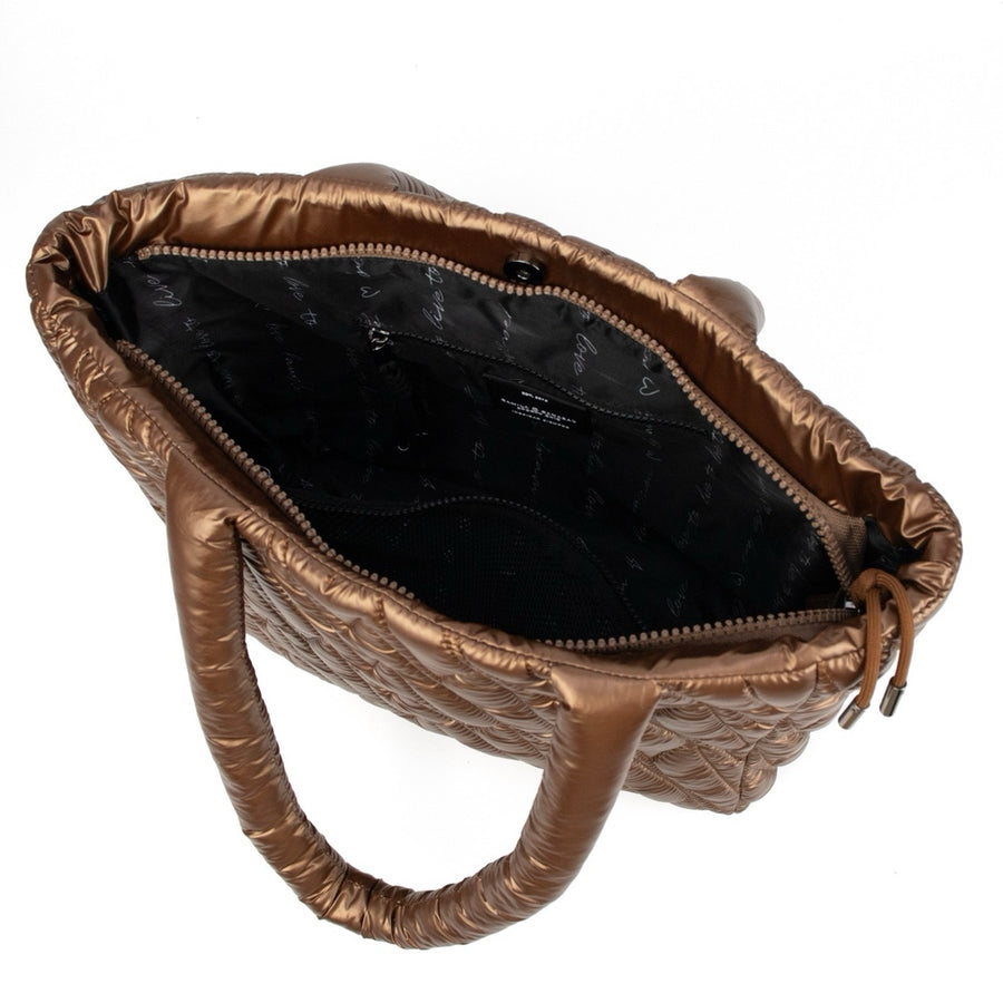 Joaquina PWR Puffer Bag | Marrón Metalizado