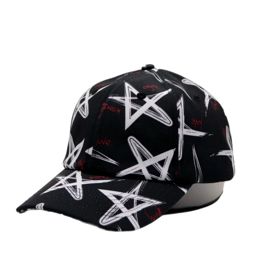 Gorra Clásica | Negro Estrellas Blancas