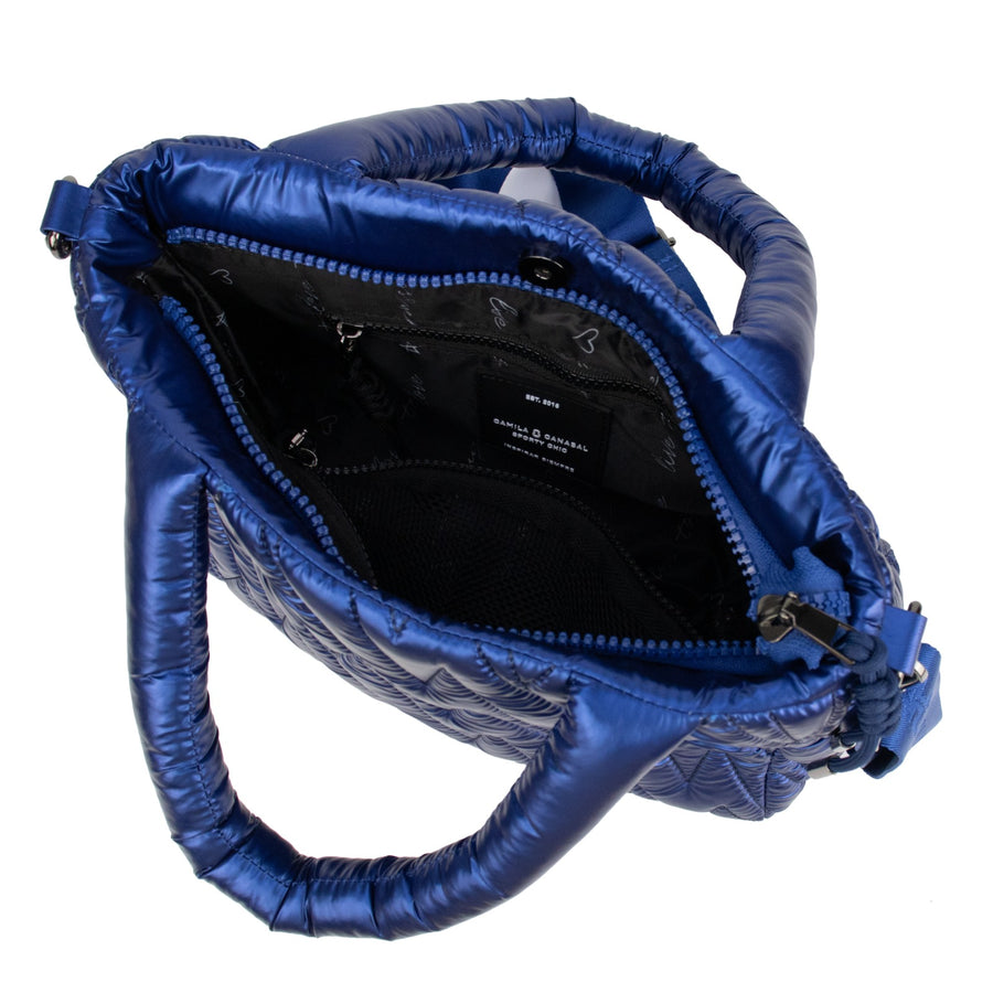 Medium Joaquina PWR Puffer Bag | Azul Metalizado