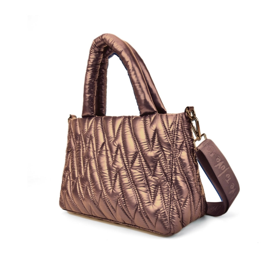 Medium Joaquina PWR Puffer Bag | Marrón Metalizado