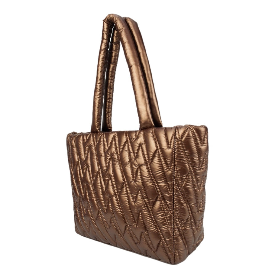 Joaquina PWR Puffer Bag | Marrón Metalizado