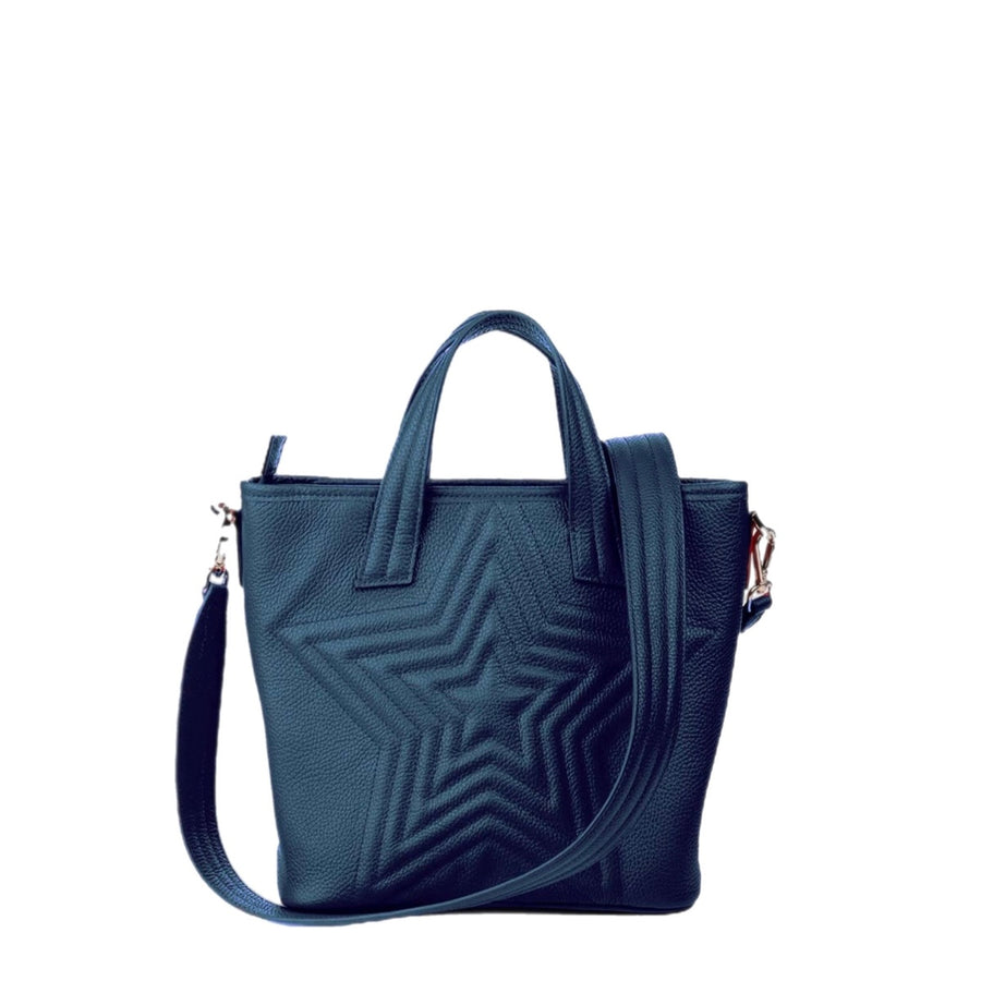 Bolso Mini Valentina Star | Azul Metalizado