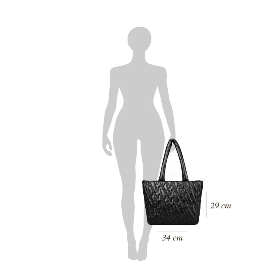 Joaquina PWR Puffer Bag + Laptop Case | Negro Brillante