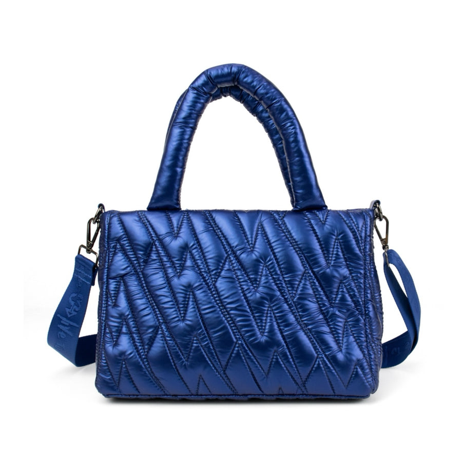 Medium Joaquina PWR Puffer Bag | Azul Metalizado