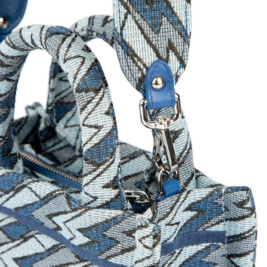 Mini Grazia PWR Jacquard Bag | Azul