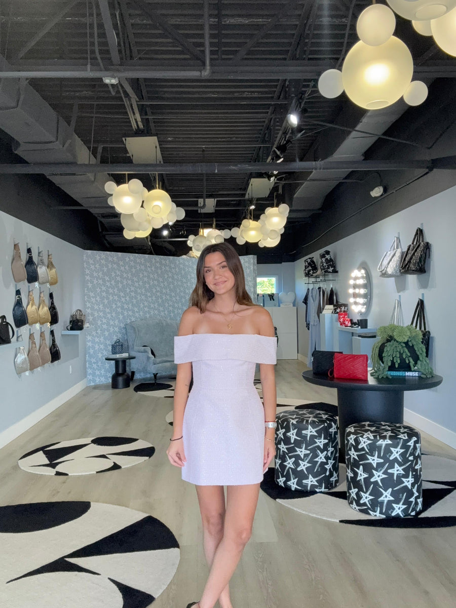 Vestido Blanco Corto Strapless