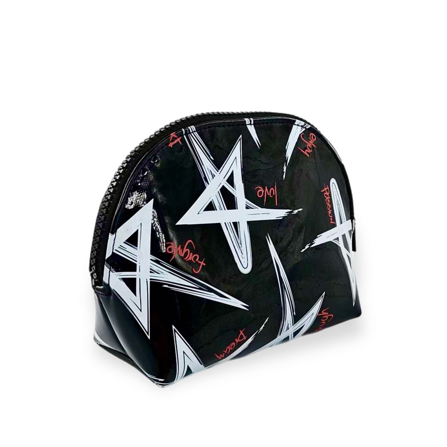 Cosmetiquera Multiuso | Negro Estrellas Blancas