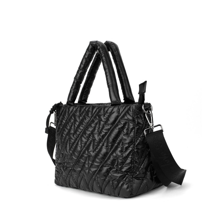 Medium Joaquina PWR Puffer Bag | Negro Brillante