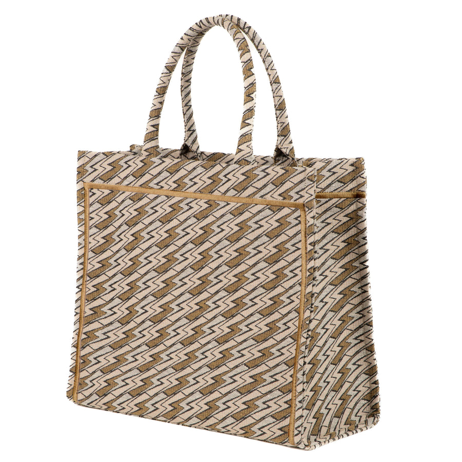 Grazia PWR Jacquard Bag | Beige